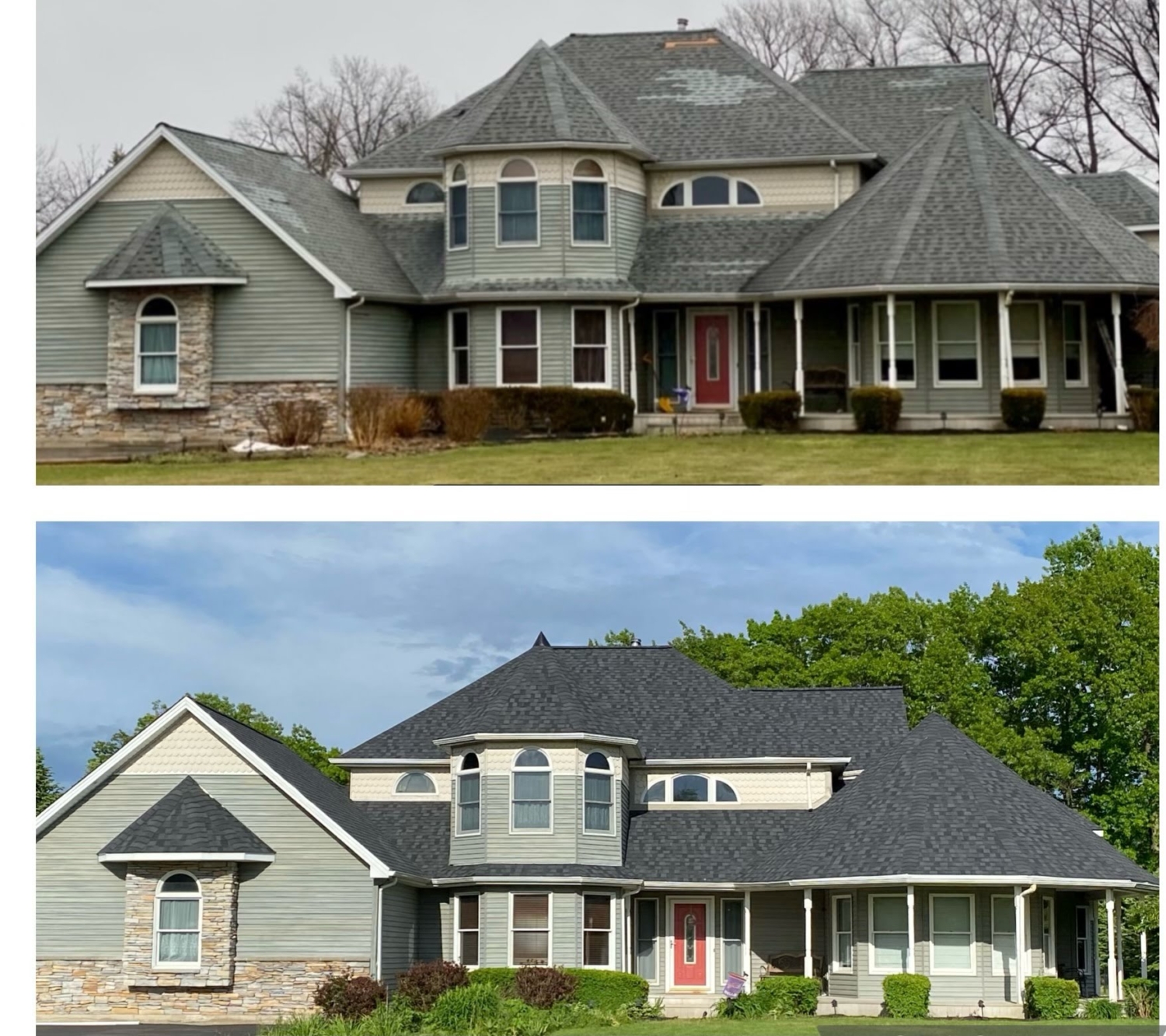 Before & After Roofing Work