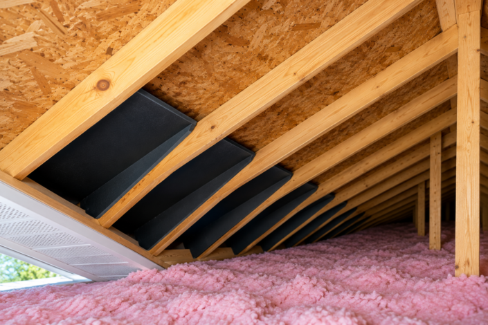 Attic Rafters and Ventilation Baffles